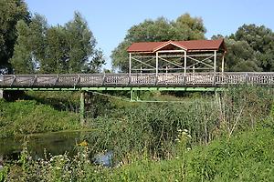 Die wiederhergestellte Brücke von Andau
