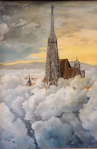 Kurt Regschek: St. Stephan über den Wolken