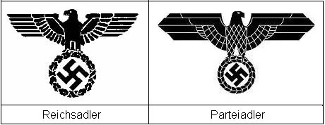 adler hakenkreuz reichsadler nationalsozialismus wappen deutsches rechts nsdap reichs eichenkranz dem hoheitszeichen