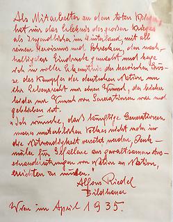 Brief Riedel - Foto: Bundesheer/Roman Icha