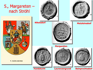 Margareten nach Siegeln von Ströhl ergänzt