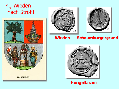 Wieden nach Siegeln von Ströhl ergänzt