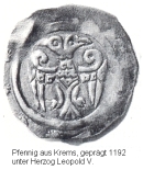 Kremser Pfennig 1192