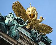 Doppeladler an der Hofburg nach Süden\ Foto: P. Diem