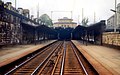Ursprünglich waren die Bahnsteige nicht vollständig überdacht, so wie hier bei der Station Margartengürtel