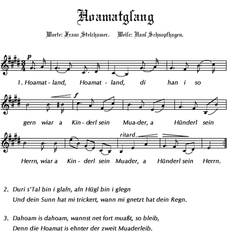 Hoamatgsang AustriaWiki im AustriaForum