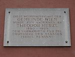 Theodor Herzl – Gedenktafel (1960)