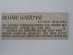 Richard Waldemar - Gedenktafel