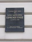 Edmund Finke – Gedenktafel