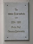 Clemens Holzmeister – Gedenktafel