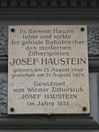 Josef Haustein – Gedenktafel