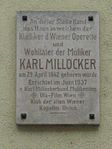 Karl Millöcker – Gedenktafel