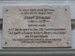 Josef Strauss – Gedenktafel