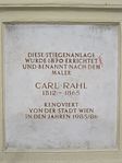Carl Rahl – Gedenktafel