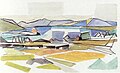 1949, Aquarell, Seewalchen am Attersee