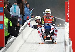 Peter Penz und Georg Fischler (Nationencup Altenberg 2017)