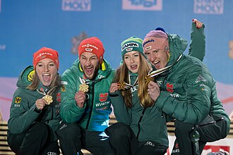 Das siegreiche deutsche Team
