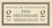 2 Reichsmark Vorderseite