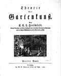 Hirschfelds Theorie der Gartenkunst