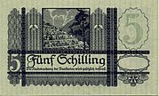 5 Schilling Erzberg 1951 Rückseite