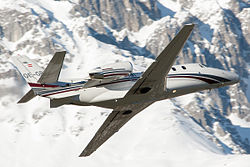 ABC Bedarfsflug Cessna 560XL Citation XLS taking off from Innsbruck Airport