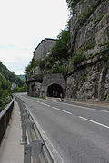 Bei der Befestigungsanlage am Pass Lueg