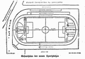 Plan des neuen Drusus-Stadions in der Alpenzeitung vom 10. Oktober 1929