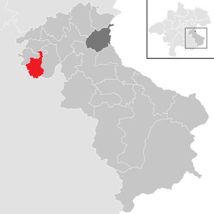 Lage der Gemeinde Adlwang im Bezirk Steyr-Land (anklickbare Karte)
