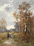 Herbstlandschaft mit Hirten
