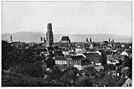 Stadtpanorama mit der Dombaustelle (um 1898)