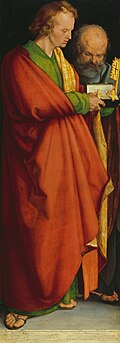 Die Vier Apostel,links: „Johannes und Petrus“, 1526,Alte Pinakothek,München