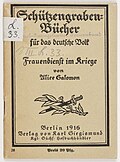 Frauendienst im Kriege von Alice Salomon, 1916
