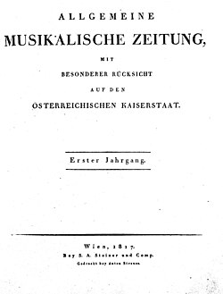 Titelblatt der ersten Ausgabe