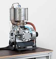 Stirlingmotor vom Alphagamma-Typ (2021)