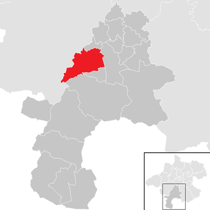 Lage der Gemeinde Altmünster im Bezirk Gmunden (anklickbare Karte)