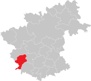 Lage der Gemeinde Altmelon im Bezirk Zwettl (anklickbare Karte)