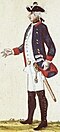 Uniform 1759, zeitgenössischer Stich nach von Schmalen, Nürnberg