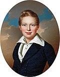 Alexander Leopold, Sohn des Palatins von Ungarn, gemalt 1837 (2005 bei Sotheby’s Auktion auf Schloss Marienburg für 35.000 Euro versteigert)