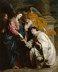 Mystische Verlobung des Seligen Hermann Joseph mit Maria (um 1630), 160 × 128 cm, Kunsthistorisches Museum, Wien