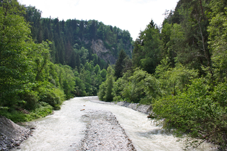 Arzler Pitzeklamm, kurz vor der Mündung in den Inn