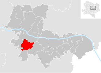 Lage der Gemeinde Atzenbrugg im Bezirk Tulln (anklickbare Karte)