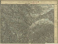 Im Westen von Oberhaag (Aufnahmeblatt der 3. Landesaufnahme),um das Jahr 1879