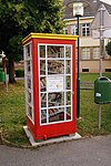 Bücherschrank auf dem Conrad von Hötzendorf-Platz in Mistelbach