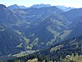 Baad, Bärgunttal (li.) und Derrenbachtal (re.)