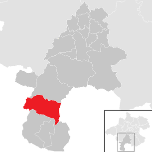 Lage der Gemeinde Bad Goisern am Hallstättersee im Bezirk Gmunden (anklickbare Karte)