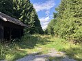 Die aufgelassene Bahnhaltestelle Biberschlag im Jahr 2023