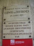Ludwig van Beethoven – Gedenktafel