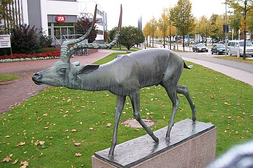 Schreitende Antilope1925; Lübeck, Nähe Holstentor