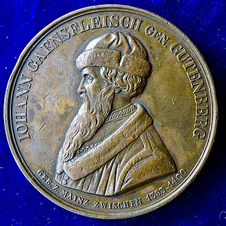 Medaille von Friedrich Anton König zur 400-Jahr-Feier in Berlin, Vorderseite