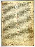 Original-Handschrift des Nibelungenliedes (I)
